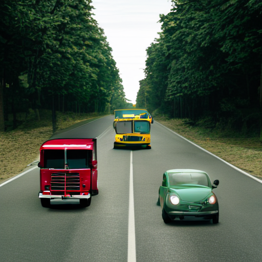 Full regeneration with a red truck and changed avenue